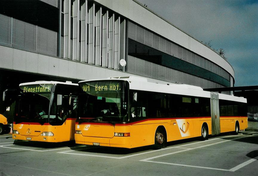 (111'721) - PostAuto Bern-Freiburg-Solothurn - Nr. 611/BE 614'089 - Volvo/Hess (ex P 27'731) am 26. Oktober 2008 in Bern, Postautostation