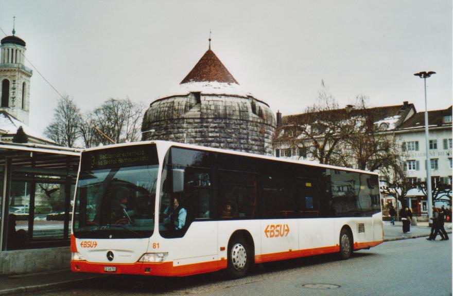 (113'018) - BSU Solothurn - Nr. 81/SO 148'781 - Mercedes am 20. Dezember 2008 in Solothurn, Amthausplatz