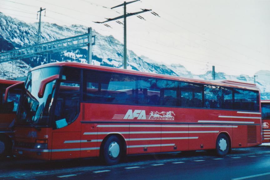 (113'633) - AFA Adelboden - Nr. 26/BE 21'181 - Setra (ex Nr. 16; ex Frhlich, D-Ludwigshafen/Rhein) am 11. Januar 2009 beim Bahnhof Frutigen