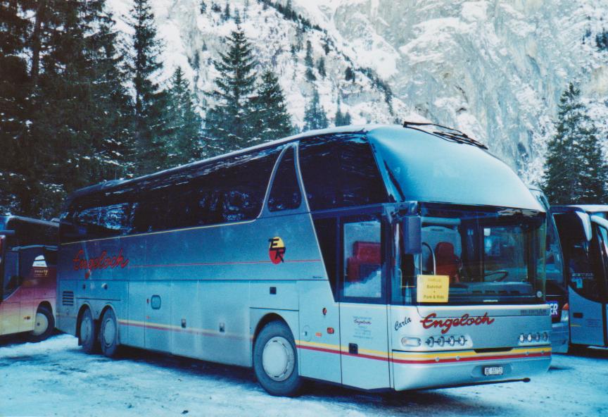 (113'807) - Engeloch, Riggisberg - BE 55'712 - Neoplan am 11. Januar 2009 in Adelboden, Unter dem Birg