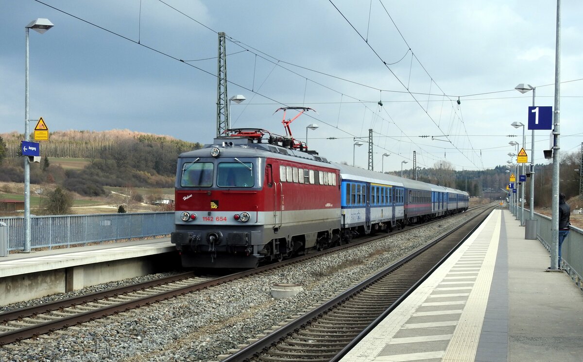 1142.64 der SVG (ex ÖBB 1142) in Jettingen am 22.02.2019.