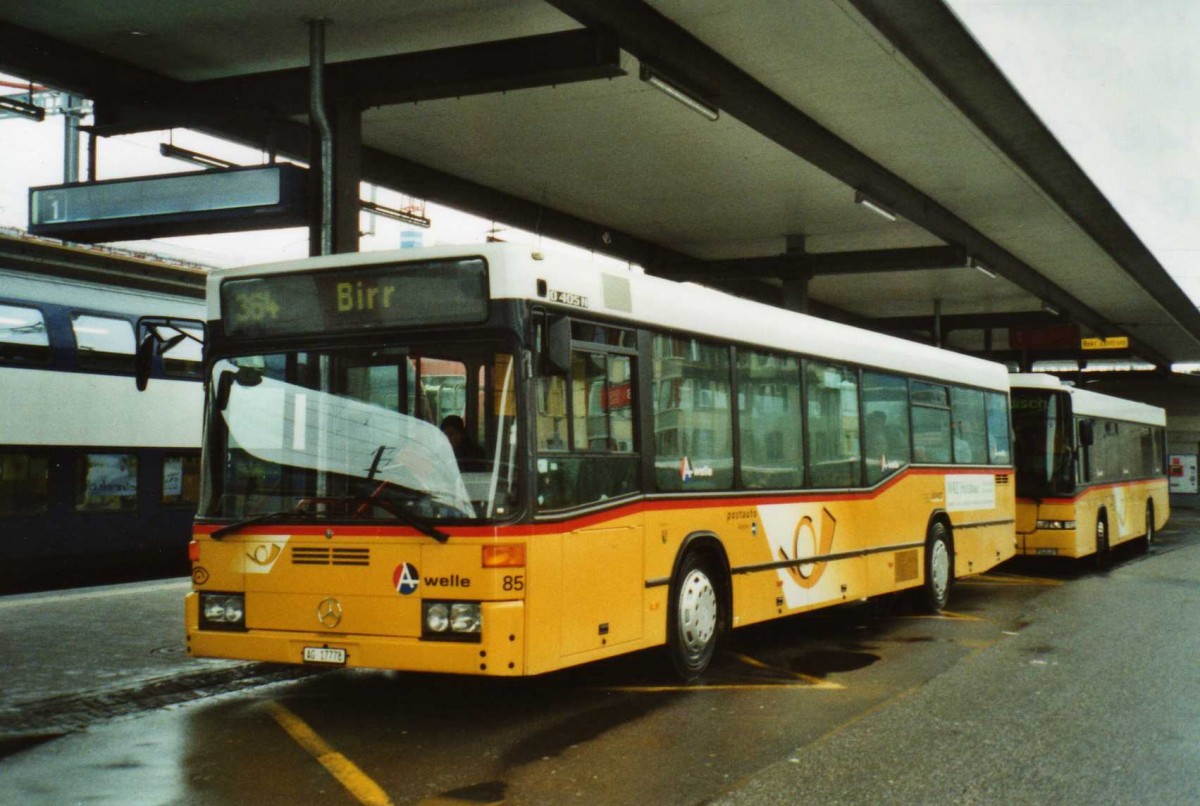 (114'431) - Voegtlin-Meyer, Brugg - Nr. 85/AG 17'778 - Mercedes am 17. Februar 2009 beim Bahnhof Brugg