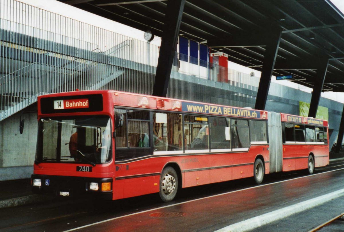 (115'511) - Bernmobil, Bern - Nr. 240/BE 513'240 - MAN am 24. Mrz 2009 in Bern, Westside