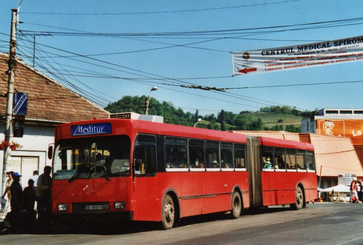 (116'617) - Meditur, Medias - SB 08 GBY - Volvo/R&J-Hess-Gangloff (ex Bernmobil, Bern Nr. 286) am 26. Mai 2009 in Medias