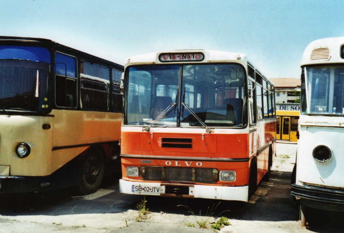 (116'835) - Tursib, Sibiu - SB 02 JTV - Volvo/Hess am 27. Mai 2009 in Sibiu, Depot