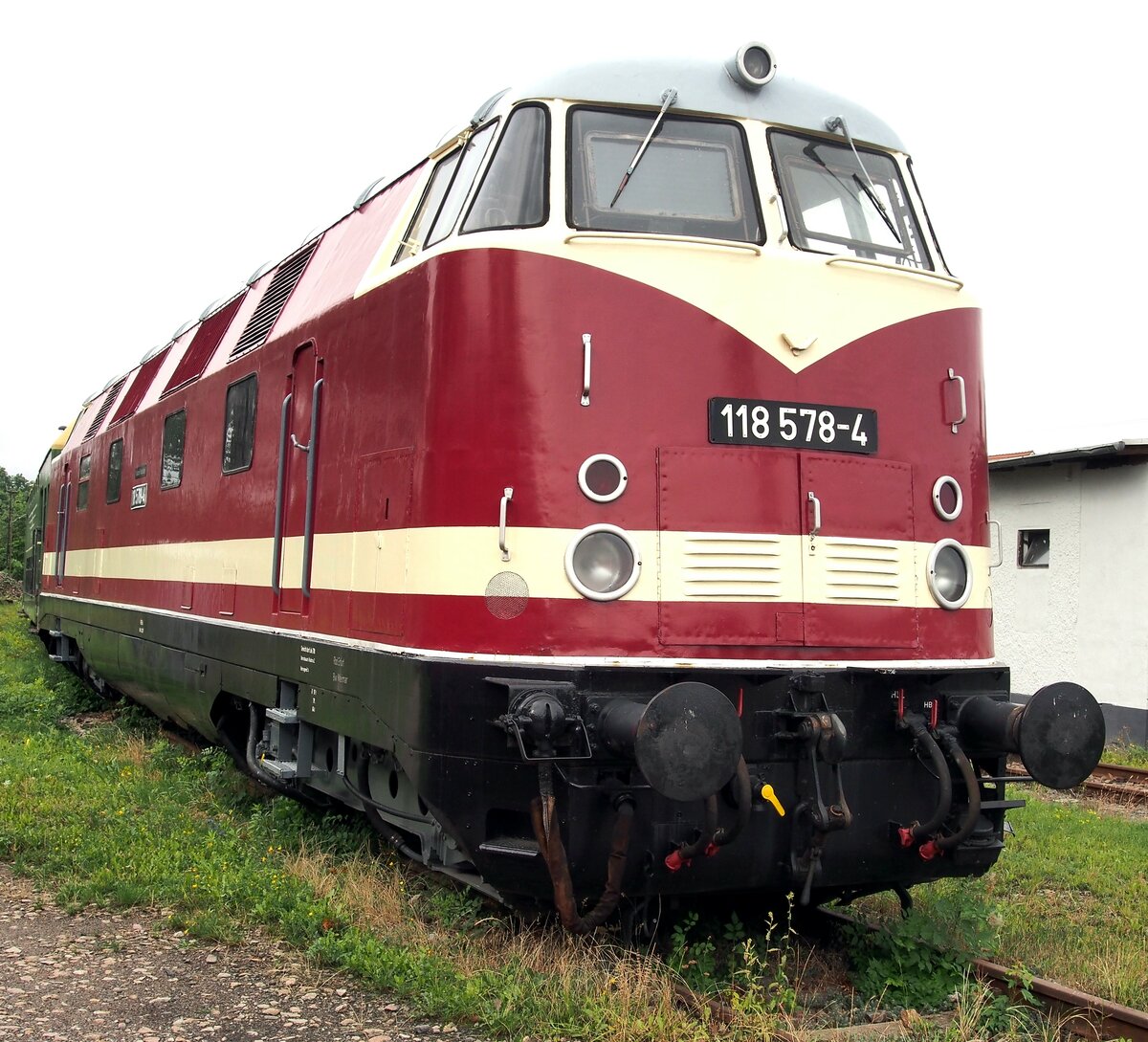 118 578-4 im Eisenbahnmuseum Weimar am 05.08.2016.