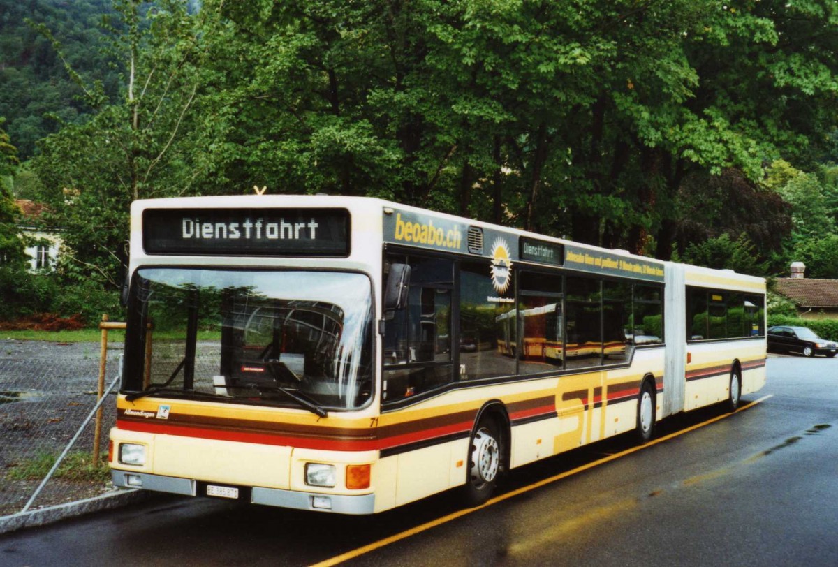 (119'416) - STI Thun - Nr. 71/BE 385'871 - MAN am 8. August 2009 bei der Schifflndte Thun