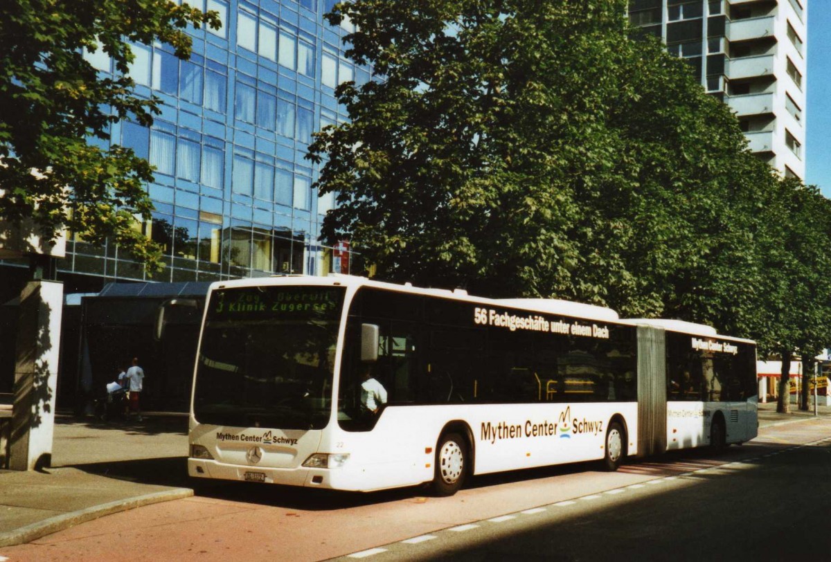 (119'731) - ZVB Zug - Nr. 22/ZG 3372 - Mercedes am 15. August 2009 in Zug, Metalli