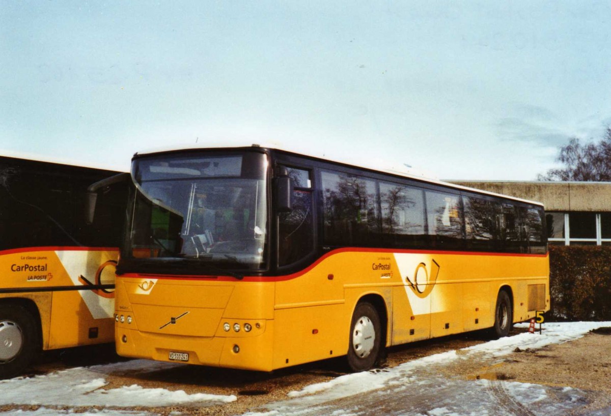 (123'304) - CarPostal Ouest - VD 510'241 - Volvo (ex P 25'162) am 23. Dezember 2009 in Yverdon, Garage