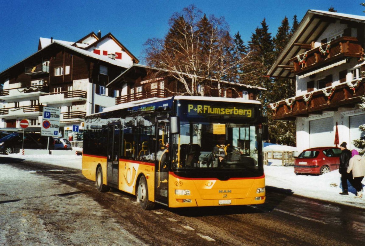 (123'503) - Heim, Flums - SG 139'934 - MAN (ex SG 168'620) am 3. Januar 2010 in Flumserberg, Tannenheim Dorf