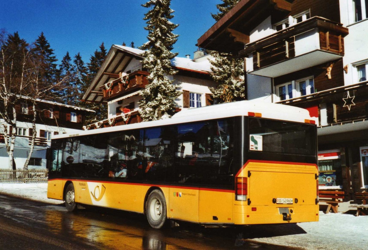 (123'504) - Heim, Flums - SG 140'960 - Setra (ex P 26'030) am 3. Januar 2010 in Flumserberg, Tannenheim Dorf