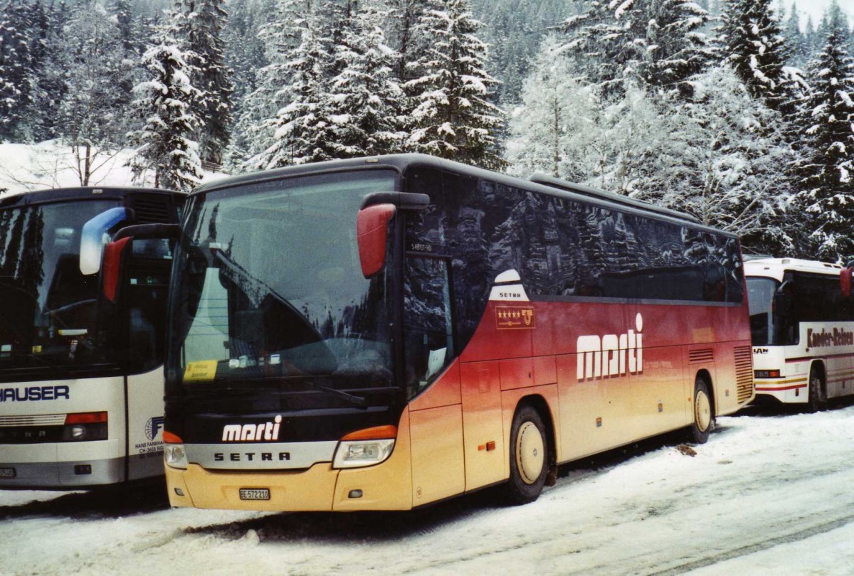 (123'633) - Marti, Kallnach - Nr. 10/BE 572'210 - Setra am 9. Januar 2010 in Adelboden, Unter dem Birg