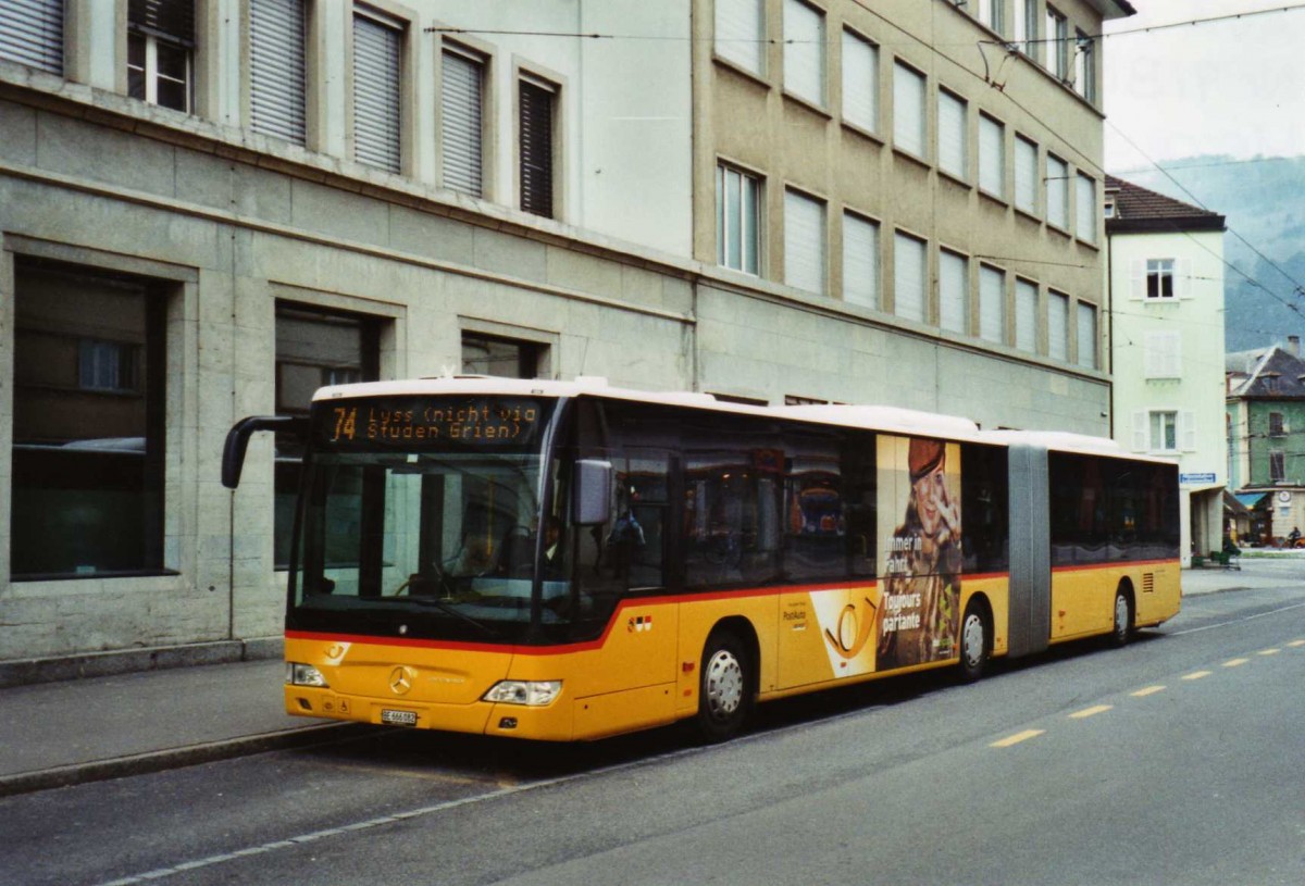 (124'402) - AVA Aarberg - Nr. 9/BE 666'082 - Mercedes am 15. Februar 2010 beim Bahnhof Biel