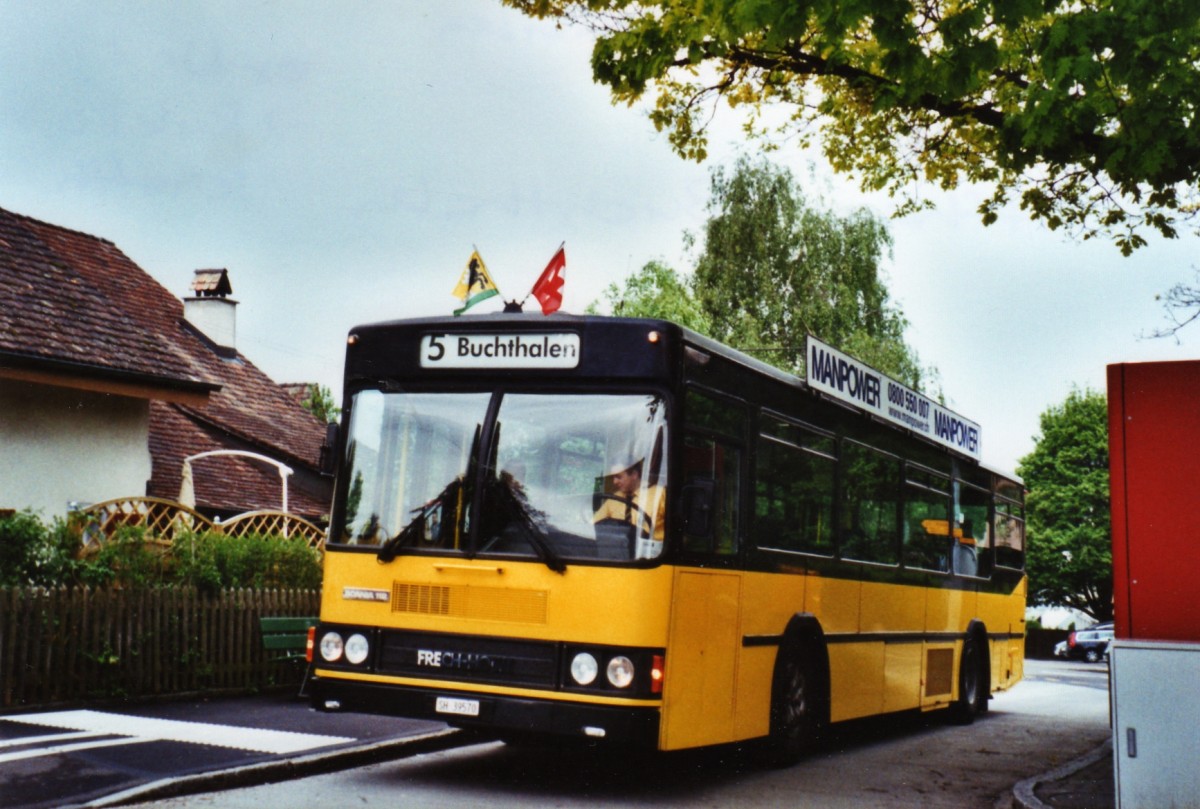 (126'212) - Ruklic, Schaffhausen - SH 39'570 - Scania/FHS (ex VBSH Schaffhausen Nr. 36; ex VBSH Schaffhausen Nr. 1) am 16. Mai 2010 in Schaffhausen, Buchthalen