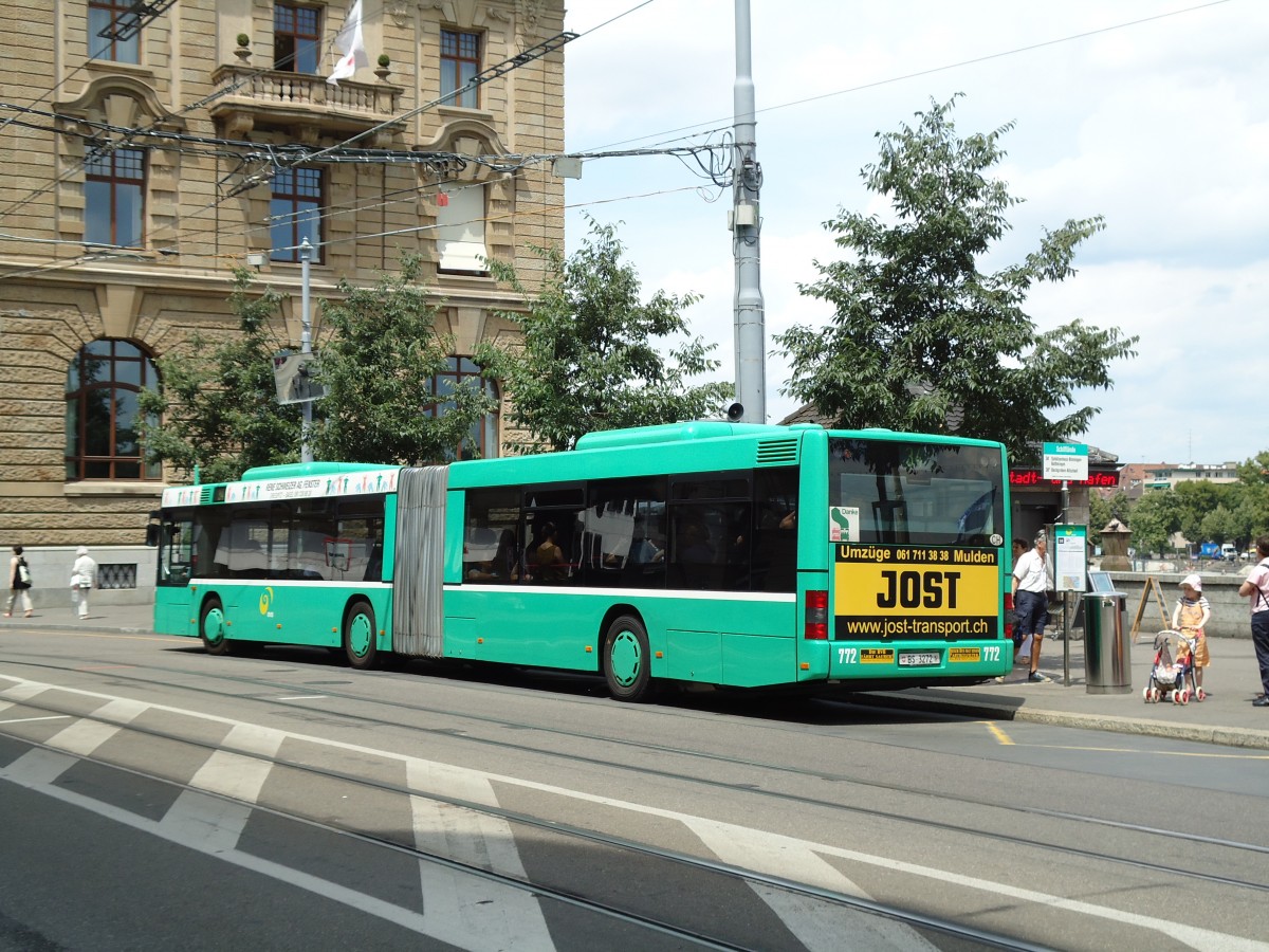 (127'662) - BVB Basel - Nr. 772/BS 3272 - MAN am 6. Juli 2010 in Basel, Schifflnde