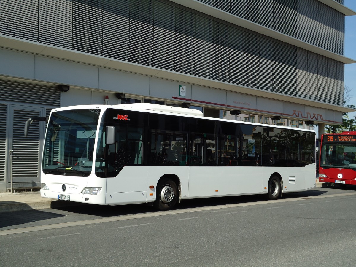 (127'777) - WVG Wolfsburg - Nr. 759/WOB-VG 59 - Mercedes am 8. Juli 2010 beim Hauptbahnhof Wolfsburg