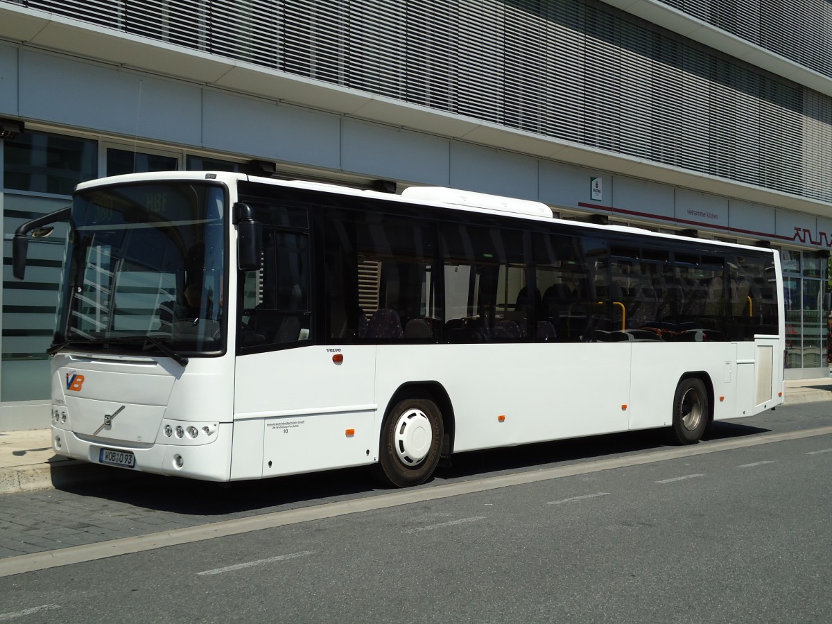 (127'914) - VB Bachstein, Wolfsburg - Nr. 93/WOB-O 93 - Volvo am 9. Juli 2010 beim Hauptbahnhof Wolfsburg