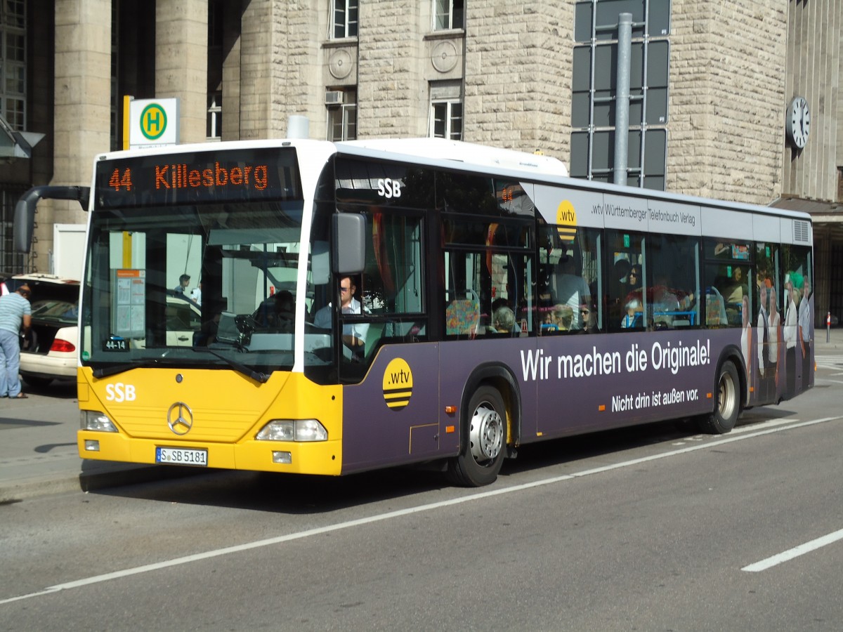 (127'920) - SSB Stuttgart - S-SB 5181 - Mercedes am 10. Juli 2010 beim Hauptbahnhof Stuttgart