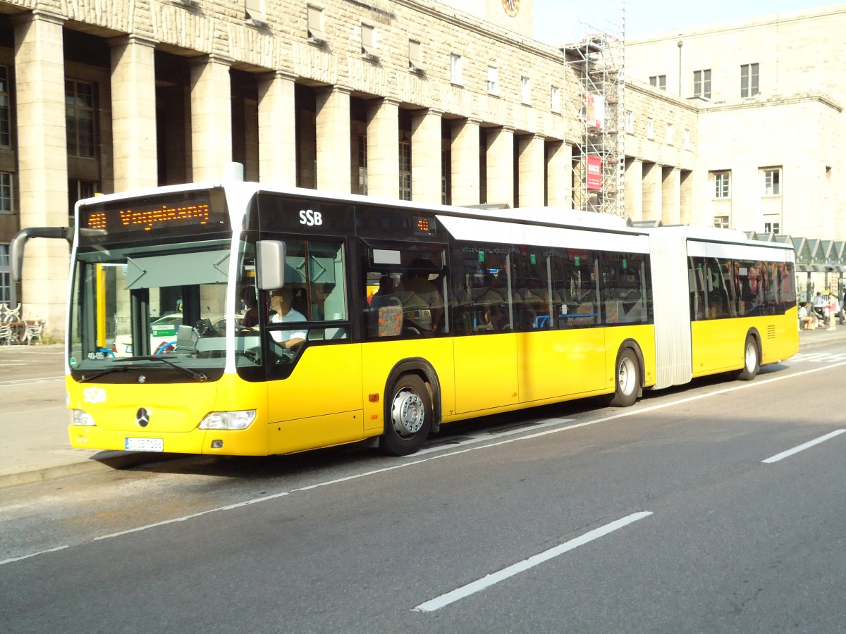 (127'938) - SSB Stuttgart - S-SB 7186 - Mercedes am 10. Juli 2010 beim Hauptbahnhof Stuttgart