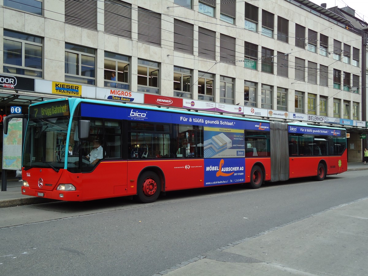 (128'028) - VB Biel - Nr. 144/BE 572'144 - Mercedes am 24. Juli 2010 in Biel, Guisanplatz