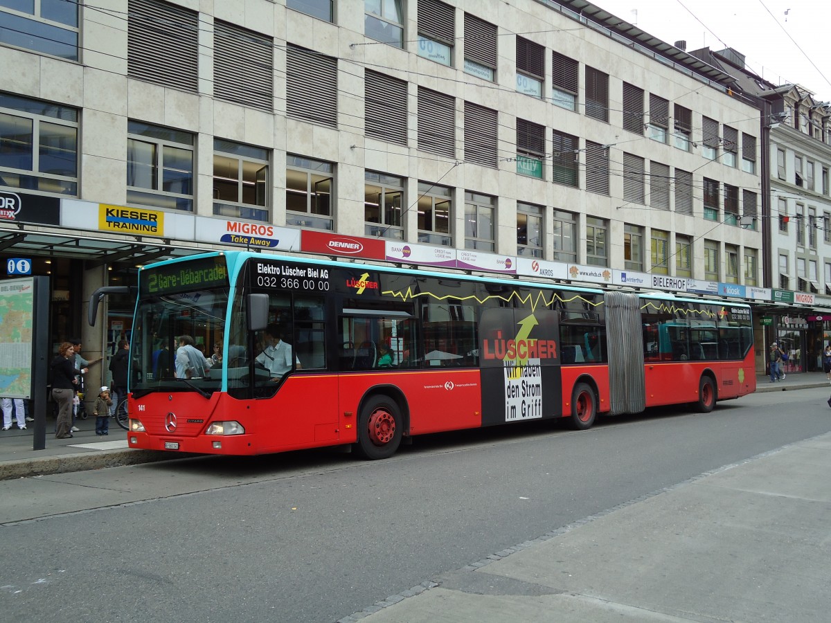 (128'029) - VB Biel - Nr. 141/BE 560'141 - Mercedes am 24. Juli 2010 in Biel, Guisanplatz