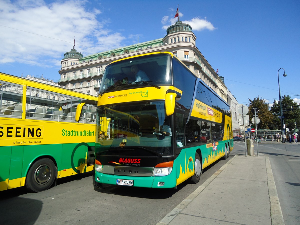 (128'404) - Blaguss, Wien - W 5426 MW - Setra am 9. August 2010 in Wien-Krntner Ring, Oper