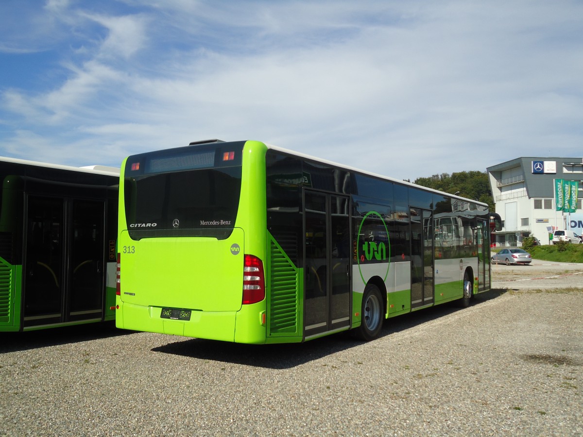 (129'657) - TRN La Chaux-de-Fonds - Nr. 313 - Mercedes am 12. September 2010 in Kloten, EvoBus