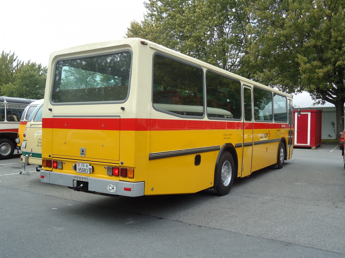 (129'854) - Oldtimer Club Saurer, Arbon - TG 95'083 - Saurer/Tscher (ex Schwizer, Goldach Nr. 2) am 18. September 2010 in Chur, Obere Au