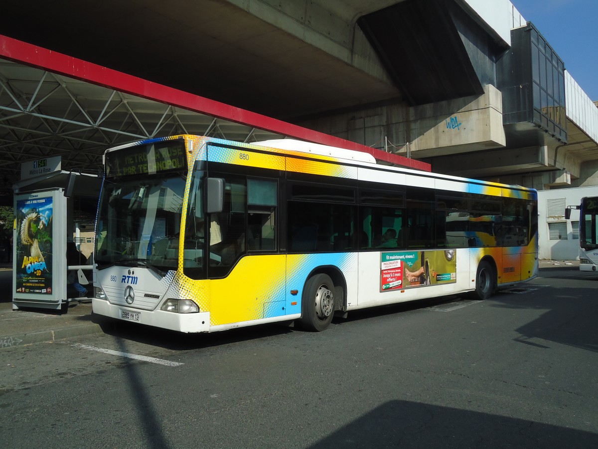 (130'541) - RTM Marseille - Nr. 880/2889 YH 13 - Mercedes am 15. Oktober 2010 in Marseille, La Rose