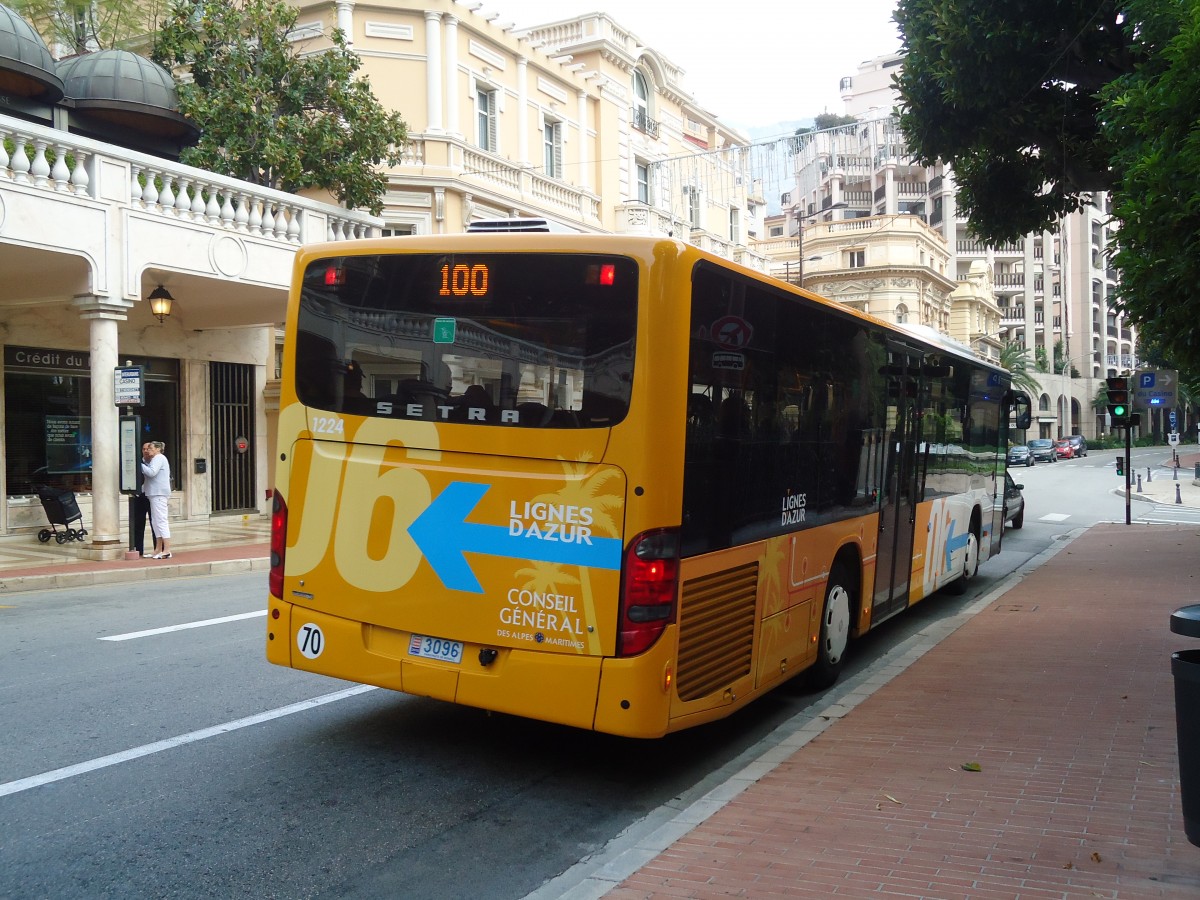 (130'641) - Lignes d'Azur, Nice - Nr. 1224/3096 - Setra am 16. Oktober 2010 in Monaco, Casino