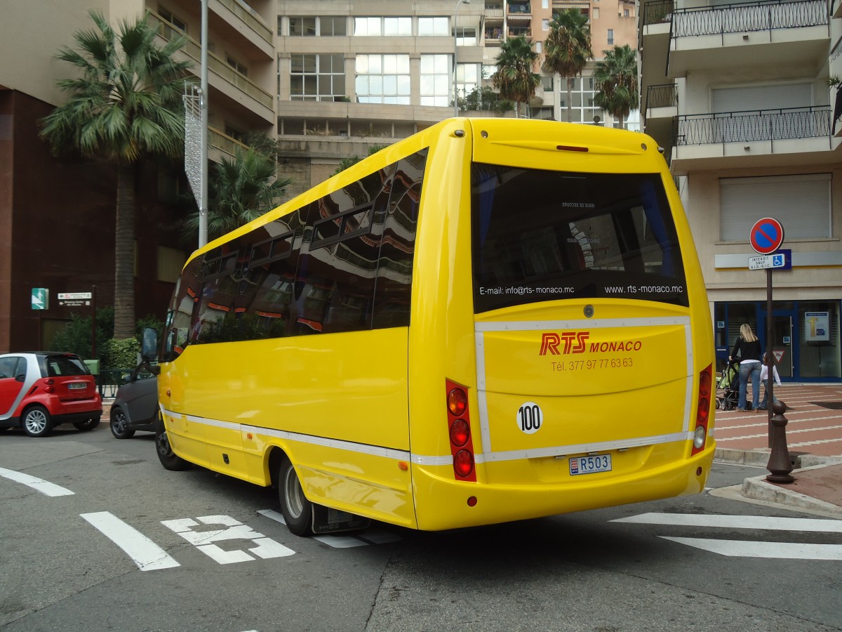 (130'675) - RTS Monaco - R503 - Iveco am 16. Oktober 2010 in Monaco, Place des Moulins