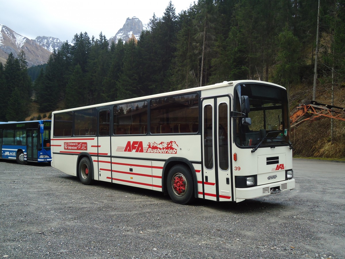 (130'948) - AFA Adelboden - Nr. 39/BE 25'753 - NAW/R&J (ex Nr. 18; ex Autopostale, Mendrisio Nr. 38; ex Piotti, Balerna Nr. 38; ex AAGI Interlaken Nr. 38; ex Schmocker, Beatenberg Nr. 3) am 15. November 2010 in Adelboden, ASB