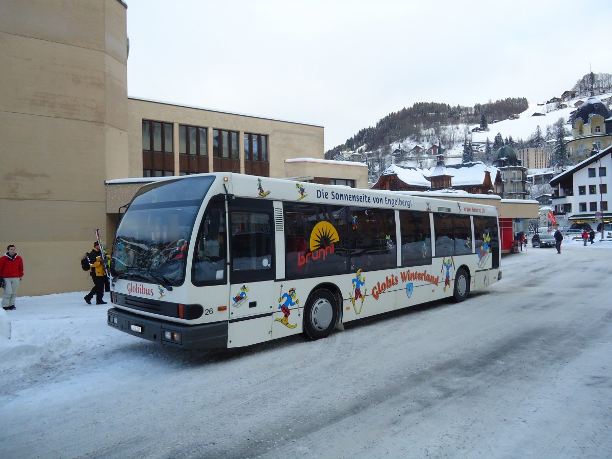 (131'758) - EAB Engelberg - OW 10'241 - Den Oudsten (ex AAGU Altdorf Nr. 26) am 29. Dezember 2010 beim Bahnhof Engelberg