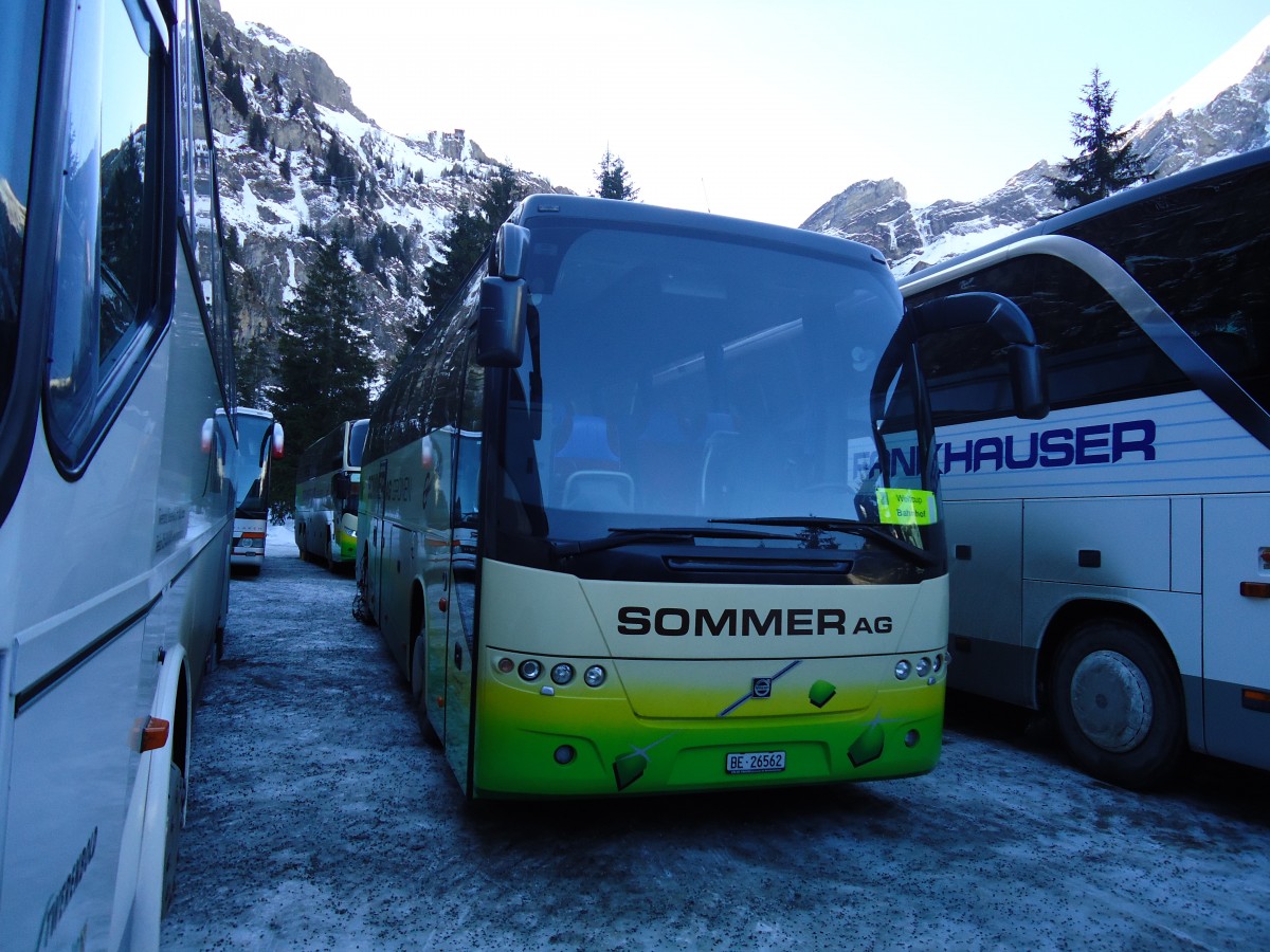 (132'058) - Sommer, Grnen - BE 26'562 - Volvo am 8. Januar 2011 in Adelboden, Unter dem Birg