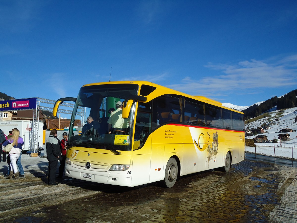 (132'143) - Tschannen, Zofingen - Nr. 20/AG 16'360 - Mercedes am 8. Januar 2011 in Adelboden, Weltcup