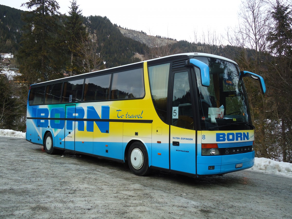 (132'241) - Born, Olten - Nr. 8/SO 129'191 - Setra am 9. Januar 2011 in Adelboden, ASB