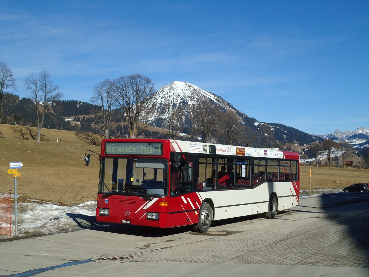 (132'489) - Leysin-Excursions, Leysin - VD 398'538 - Mercedes (ex Krada, D-B�blingen; ex VAG Freiburg/D Nr. 841) am 6. Februar 2011 in Leysin, Patinoire-Camping