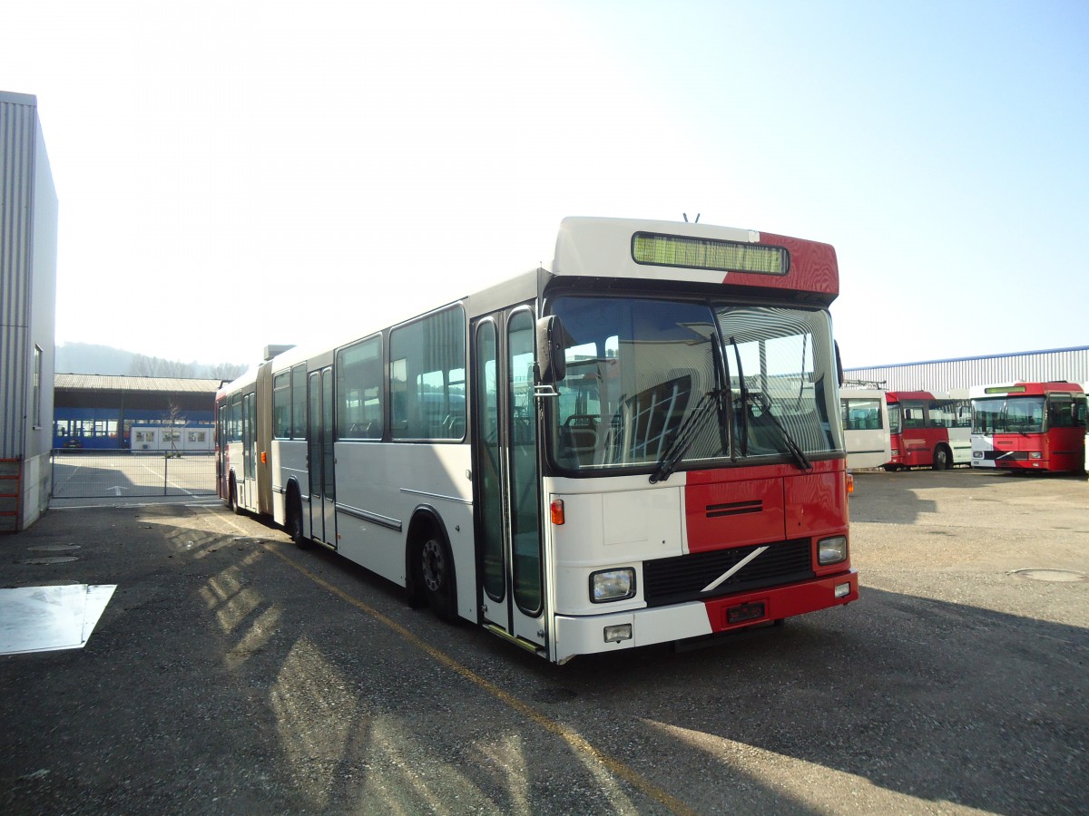 (132'790) - TPF Fribourg - Nr. 504 - Volvo/Hess Gelenkduobus am 9. Mrz 2011 in Biel, Rattinbus