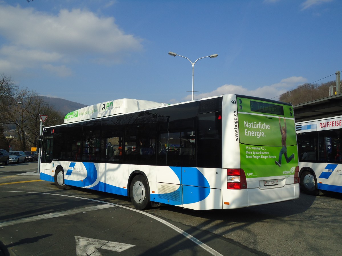 (133'063) - BOGG Wangen b.O. - Nr. 93/SO 120'648 - MAN am 11. Mrz 2011 beim Bahnhof Olten