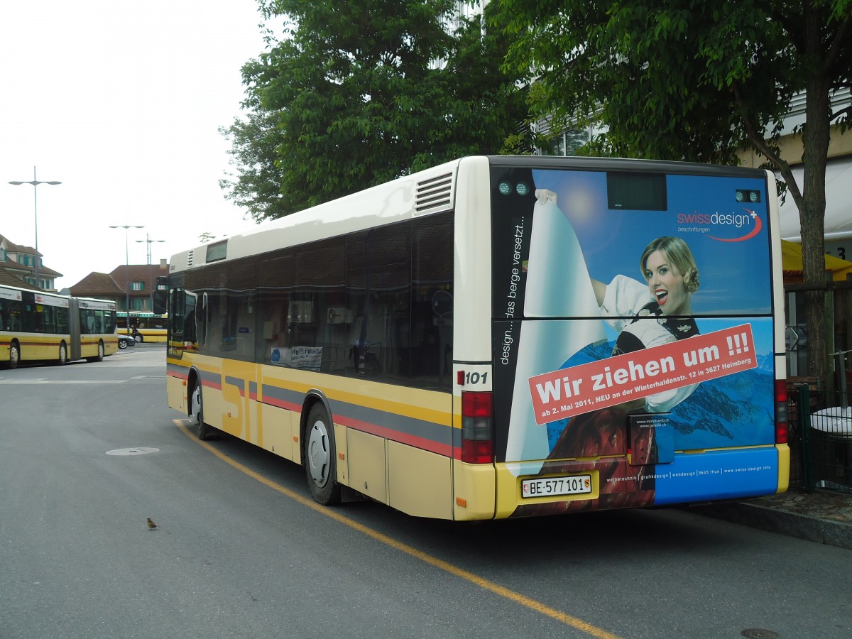 (133'986) - STI Thun - Nr. 101/BE 577'101 - MAN am 9. Juni 2011 bei der Schifflndte Thun