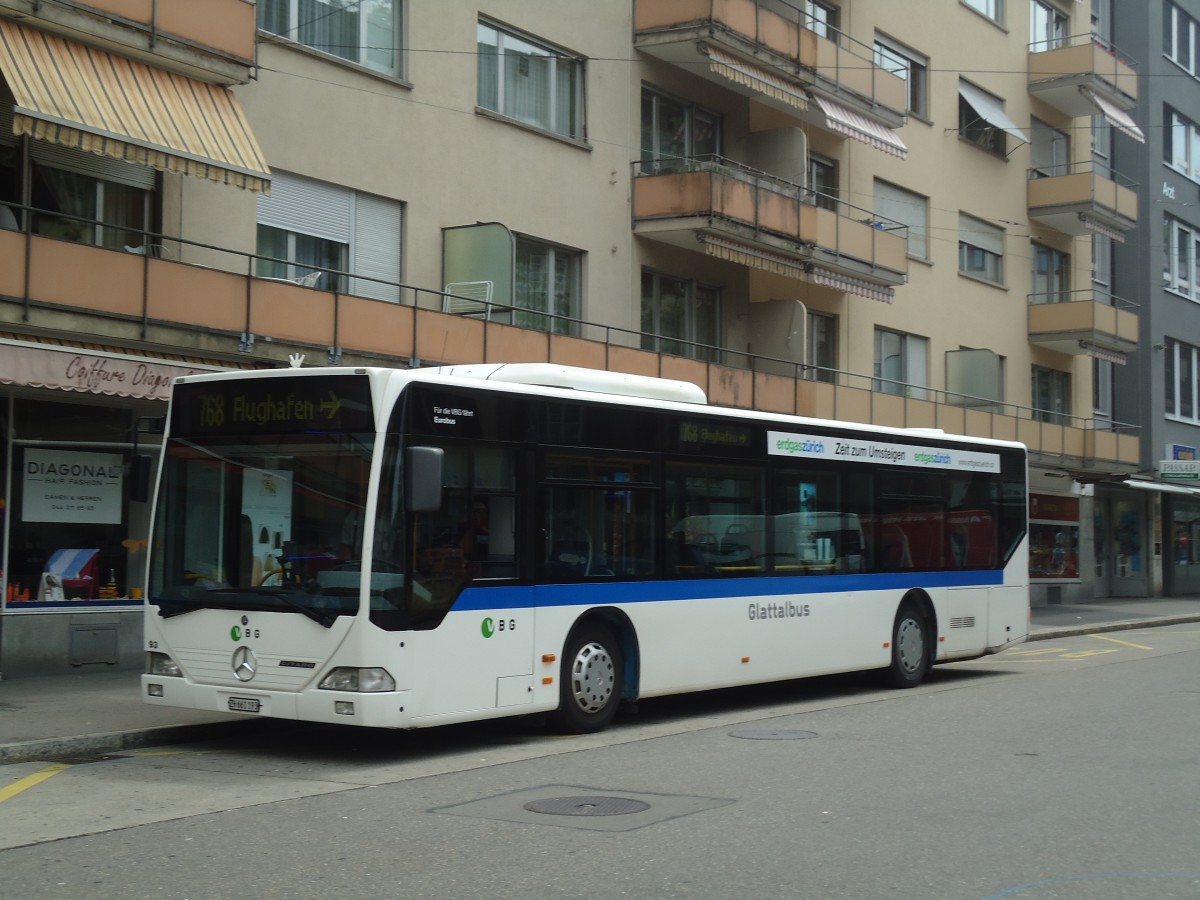 (134'876) - Welti-Furrer, Zrich - Nr. 93/ZH 661'193 - Mercedes am 10. Juli 2011 beim Bahnhof Zrich-Oerlikon 