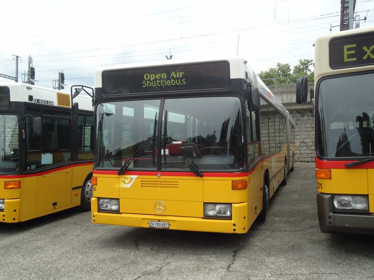 (134'913) - PostAuto Zrich - Nr. 48/ZH 780'687 - Mercedes (ex Nr. 22; ex P 27'725) am 10. Juli 2011 in Frauenfeld, Jugendmusikschule