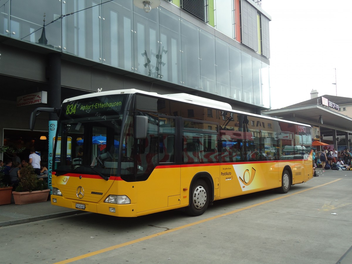 (134'917) - PostAuto Ostschweiz - Nr. 19/TG 140'465 - Mercedes am 10. Juli 2011 beim Bahnhof Frauenfeld