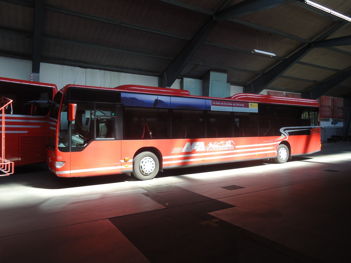 (135'391) - AFA Adelboden - Nr. 28/BE 43'089 - Mercedes am 1. August 2011 im Autobahnhof Adelboden