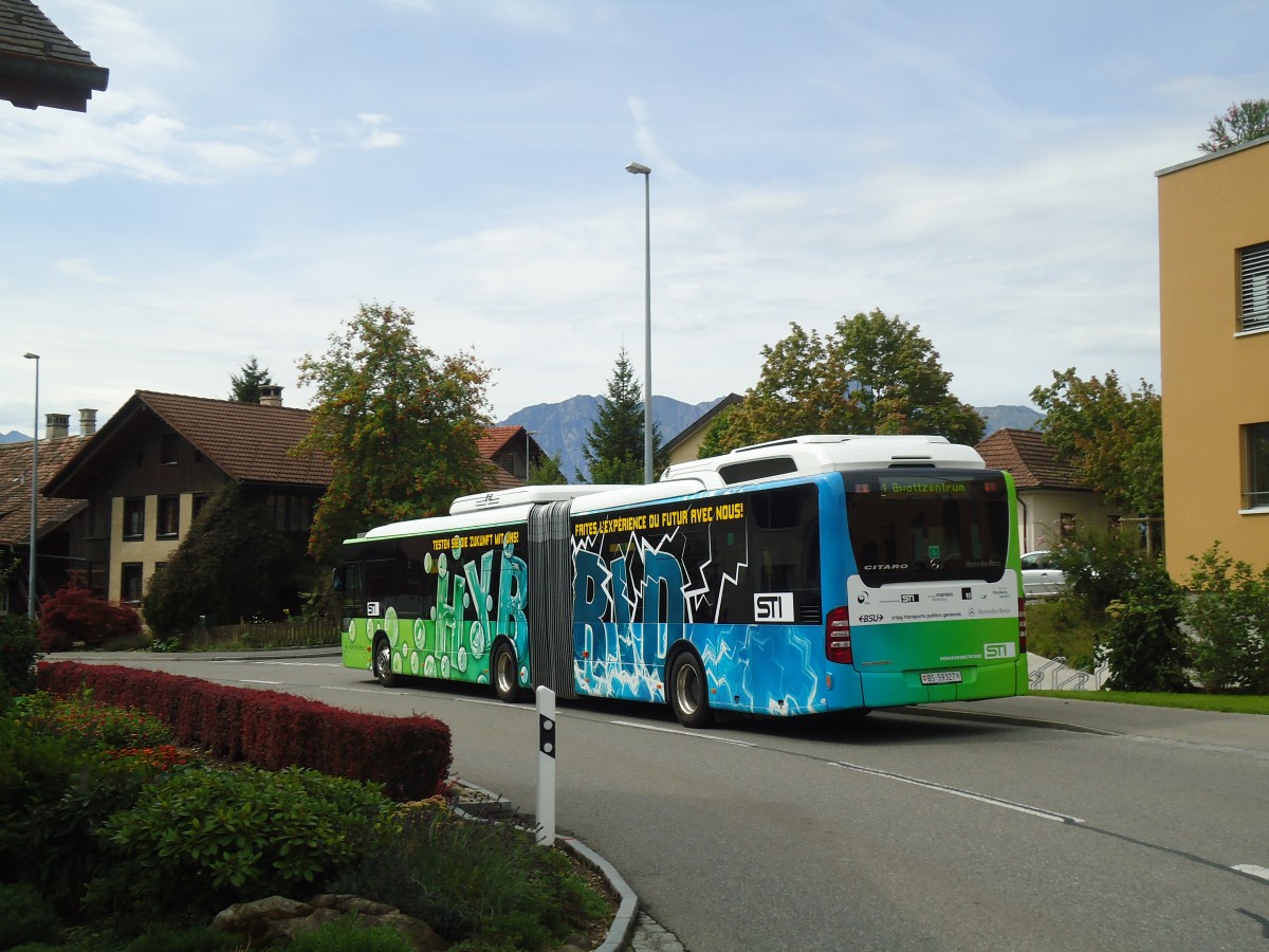 (135'404) - STI Thun (Testbus) - BS 59'327 - Mercedes am 6. August 2011 in Steffisburg, Flhli