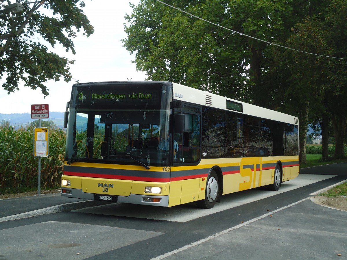 (135'887) - STI Thun - Nr. 100/BE 577'100 - MAN am 11. September 2011 in Thun, Arena Thun