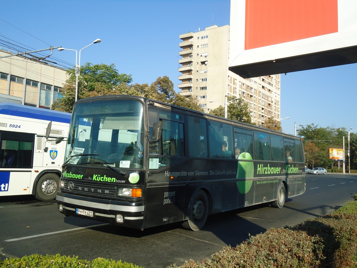 (136'424) - ??? - PH 78 AZS - Setra (ex Deutschland) am 5. Oktober 2011 beim Bahnhof Ploiesti Sd