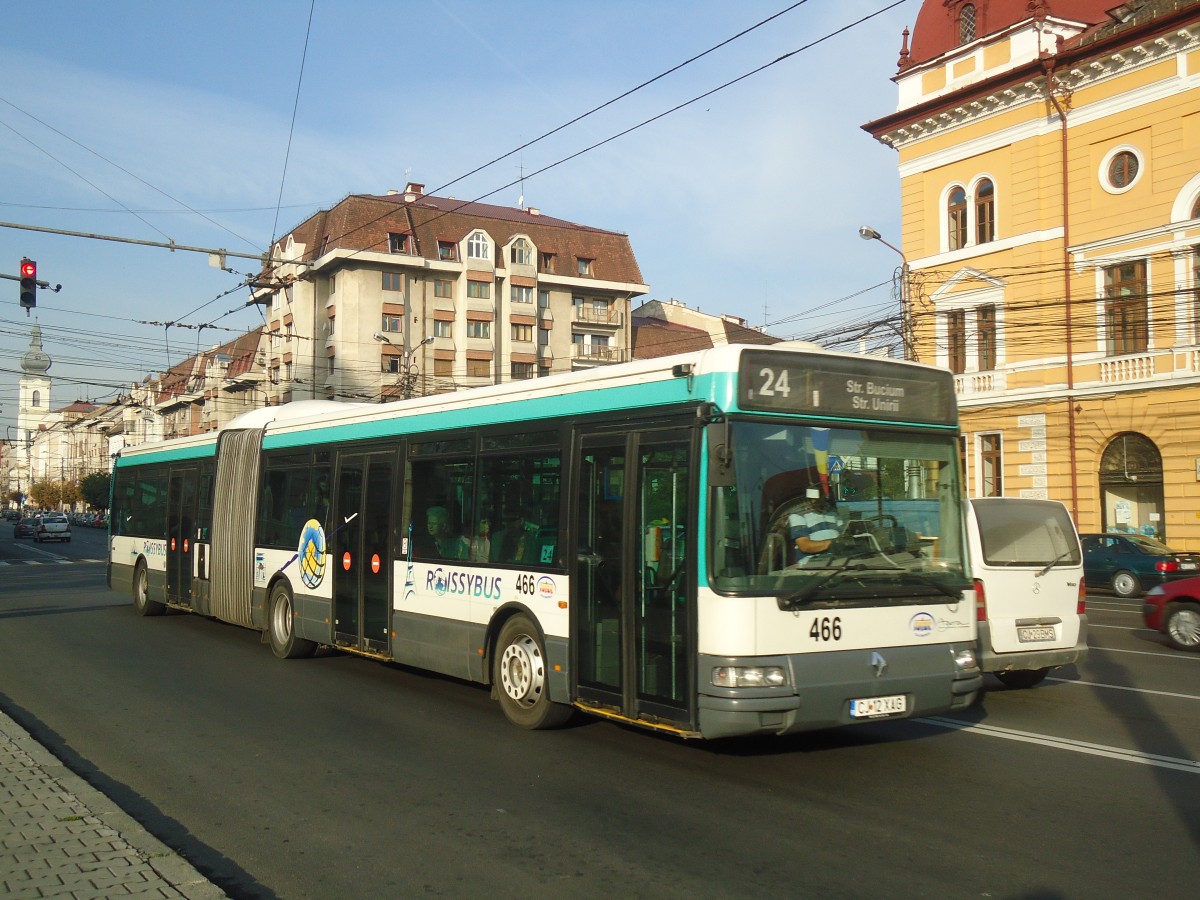 (136'511) - Ratuc, Cluj-Napoca - Nr. 466/CJ 12 XAG - Renault (ex RATP Paris/F) am 6. Oktober 2011 in Cluj-Napoca