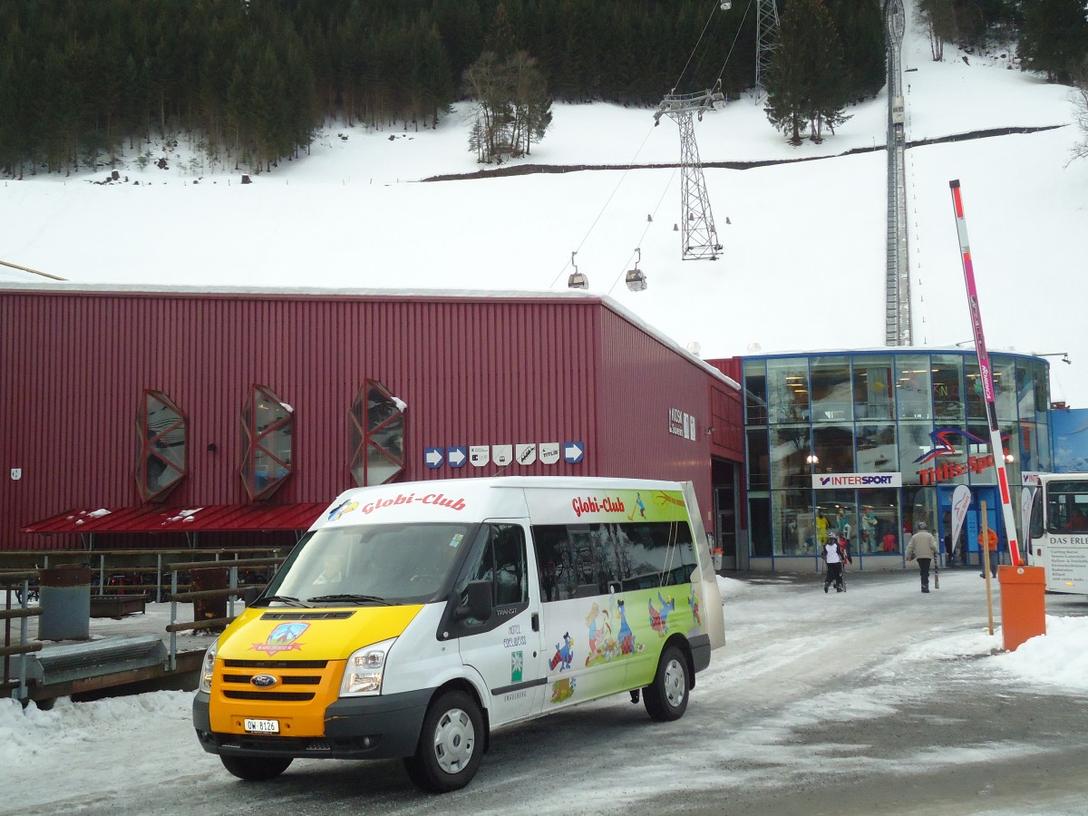 (137'334) - Hotel Edelweiss, Engelberg - OW 8126 - Ford am 2. Januar 2012 in Engelberg, Titlisbahnen