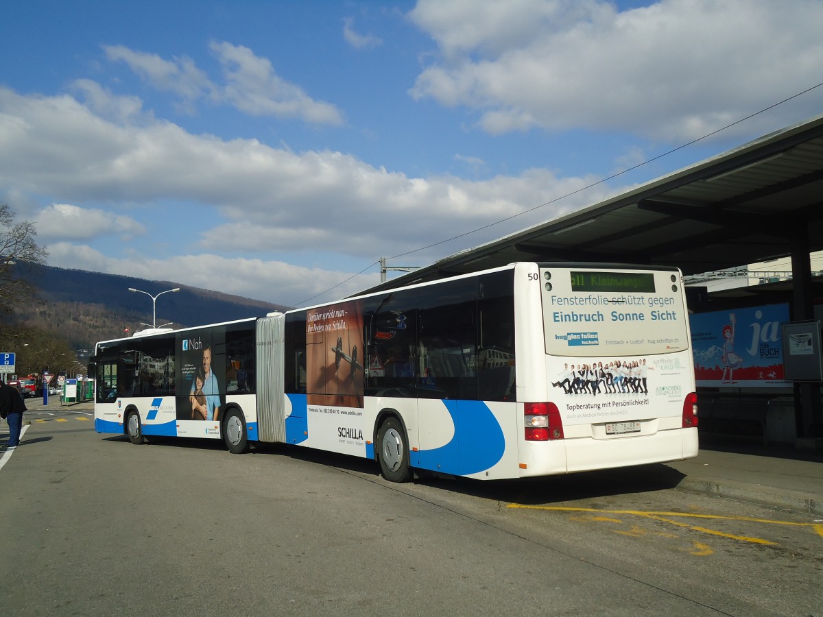 (138'106) - BOGG Wangen b.O. - Nr. 50/SO 78'488 - MAN am 6. Mrz 2012 beim Bahnhof Olten